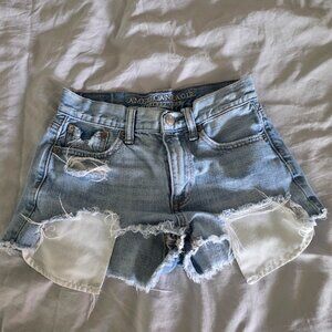 American Eagle jean shorts vintage high rise Size 00